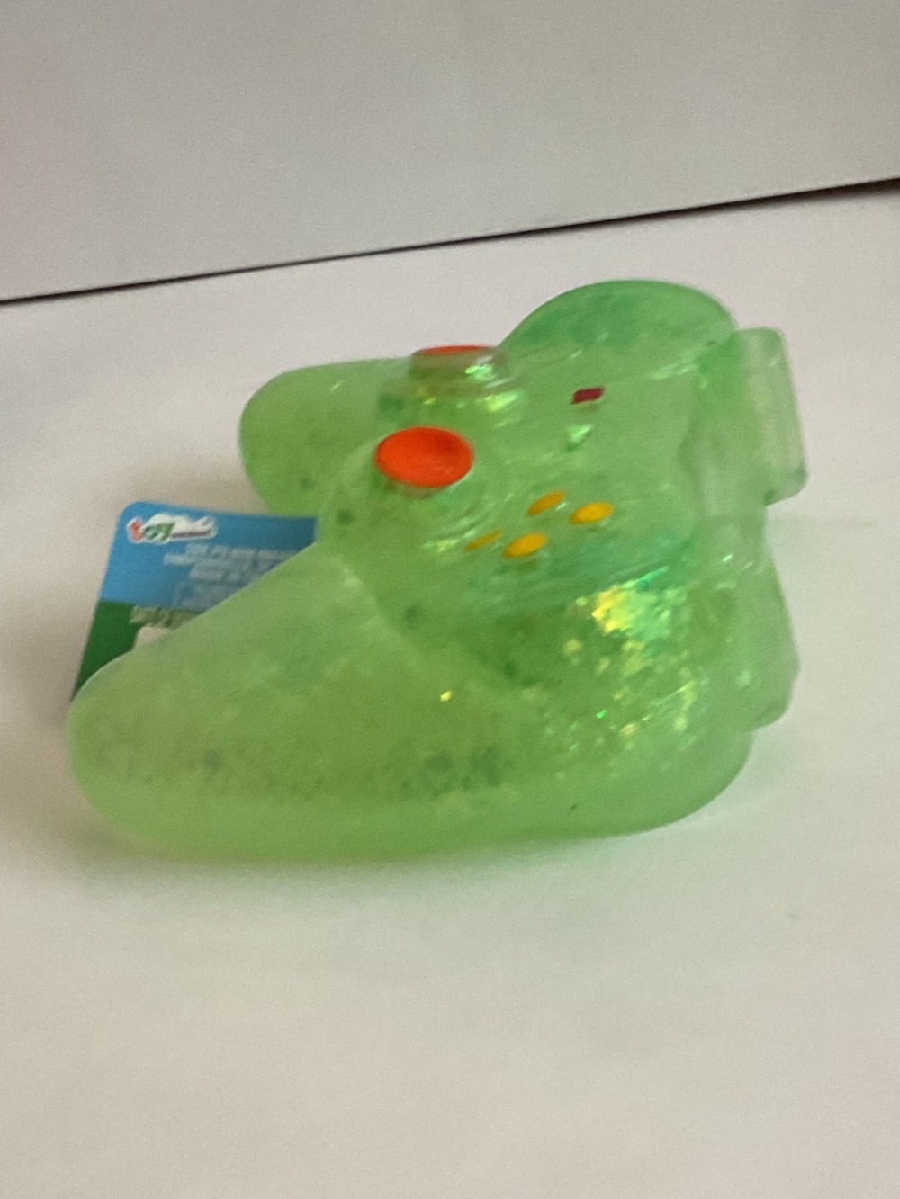New Sunny Days Squeezy Green Sparkle Oversized Game Controller Stress Toy - Picture 4 of 5